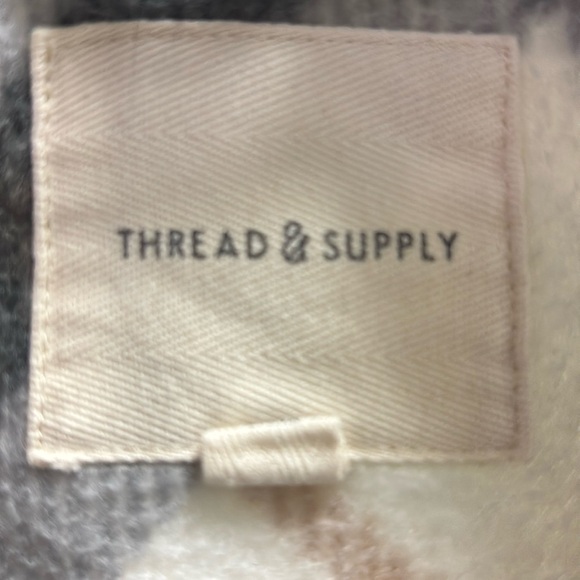 Thread and Supply Flannel Button-Up Jacket- small - Picture 4 of 5